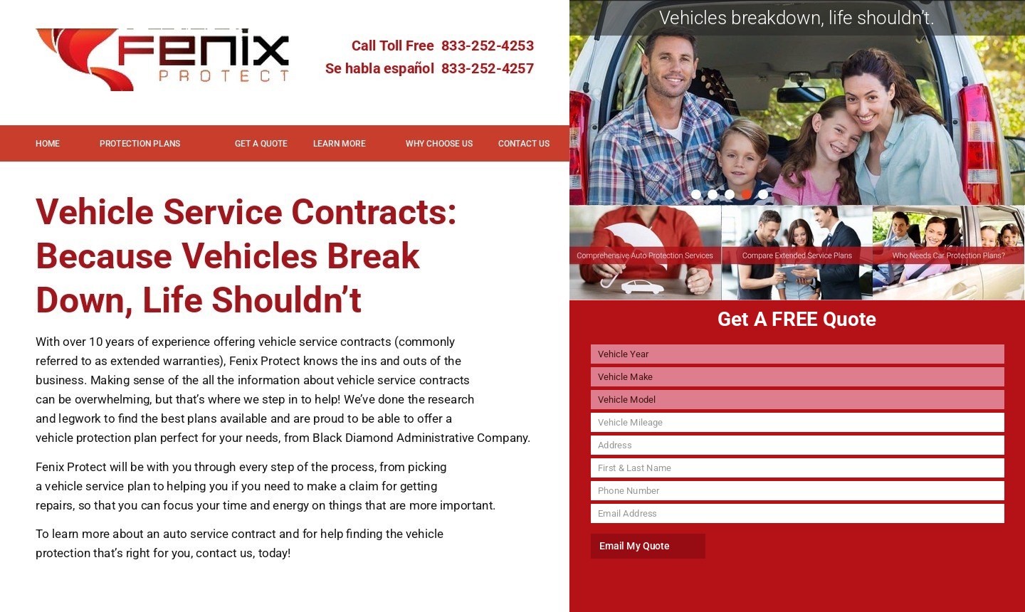 Fenix Protect before the refresh: Vehicles breakdown, life shouldn’t.