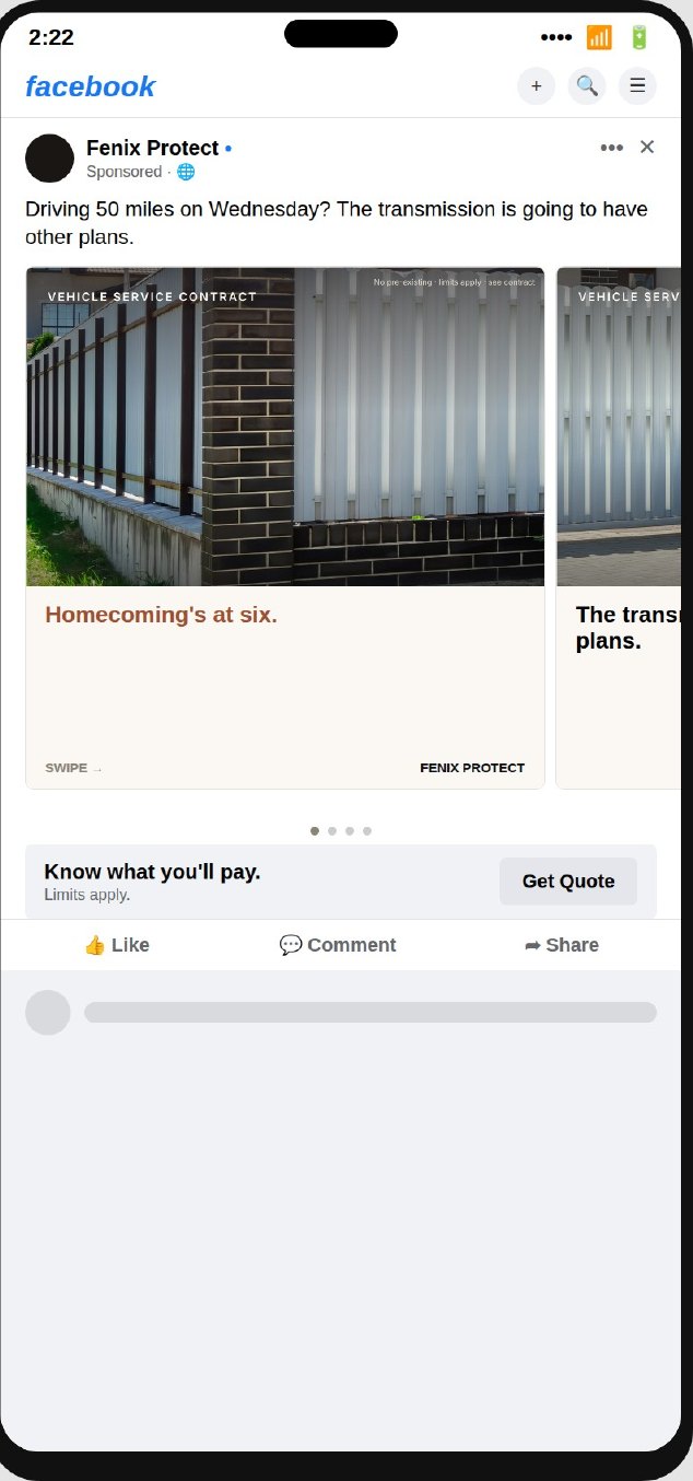 Auto carousel in the feed