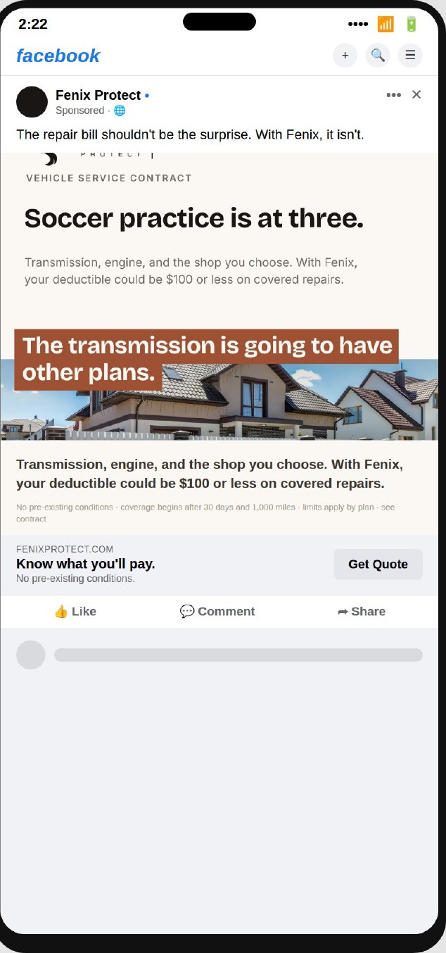 Auto static B in the feed
