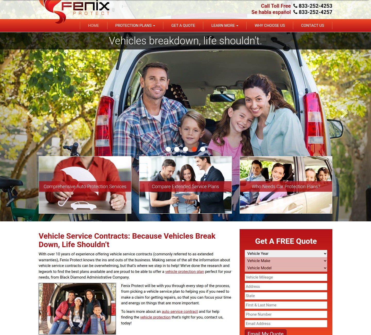fenixprotect.com before the refresh