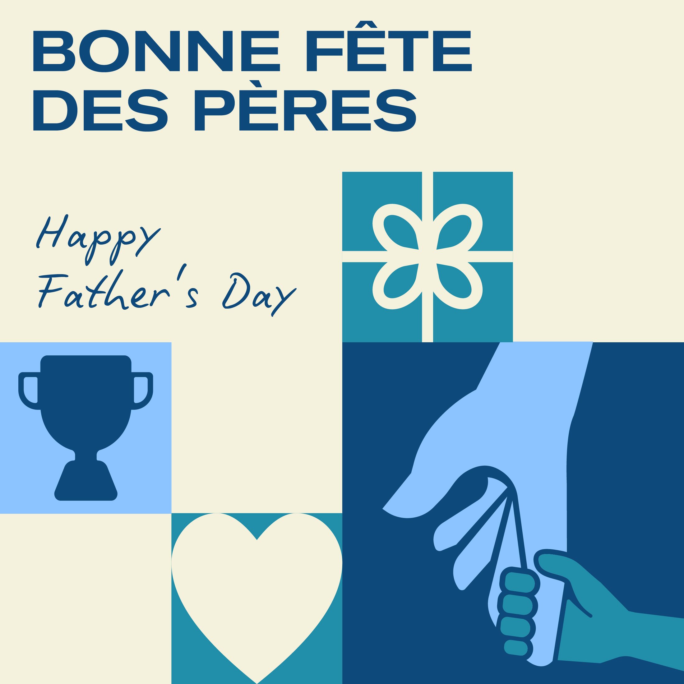 Father’s Day card in French