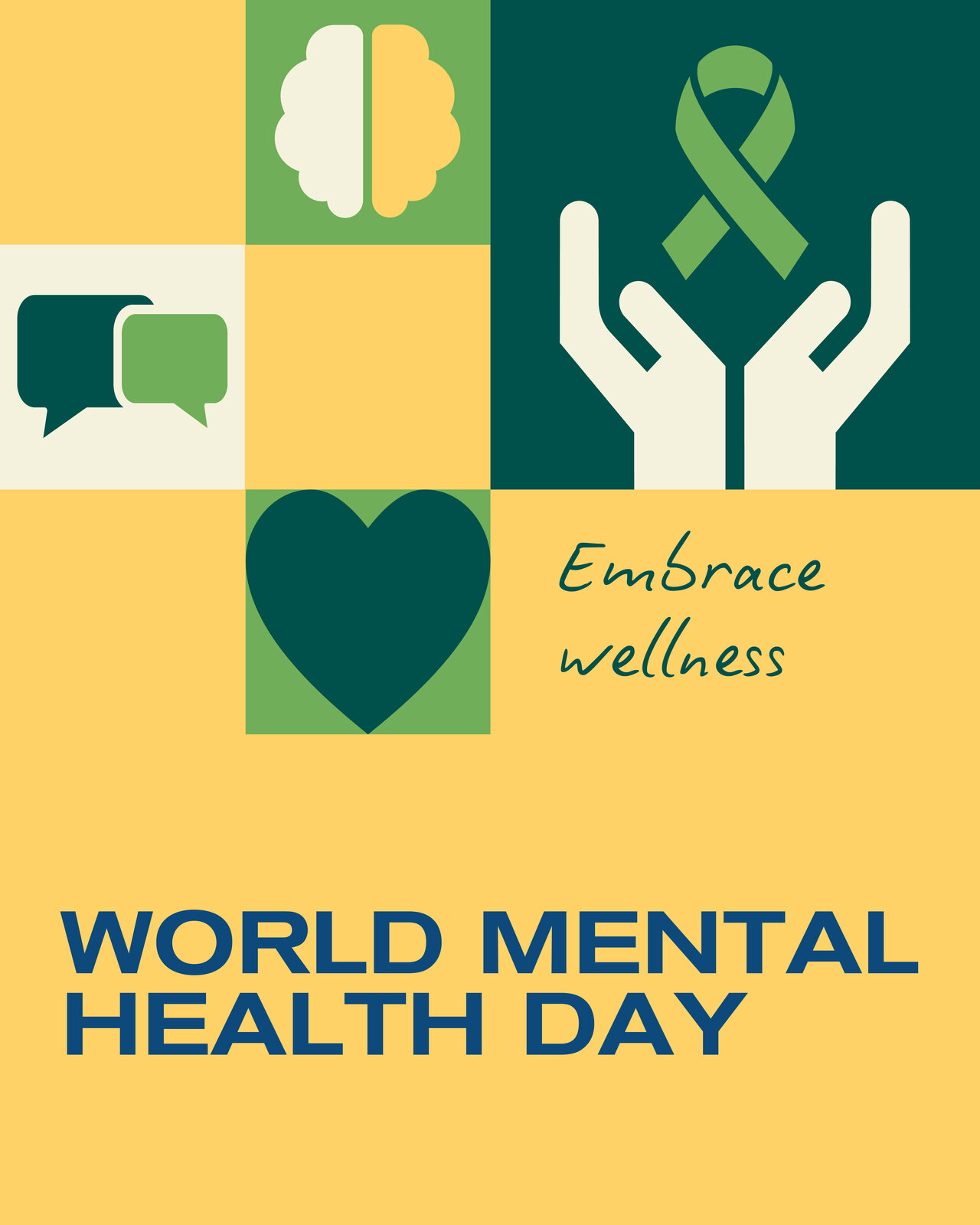 Northwestern Mutual Belonging Moments — World Mental Health Day, 4:5 social post