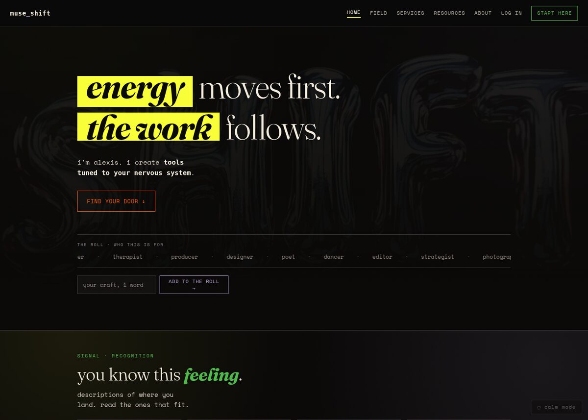Public Site — museshift.com/